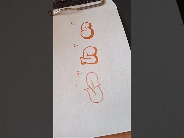 type of graffiti bombing letter S #graffiti #shorts