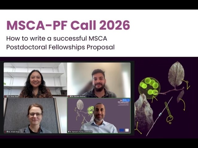 MSCA-Postdoctoral Fellowships 2026 - "How to write a successful proposal"