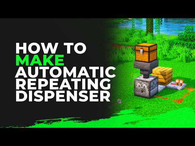 Easiest AUTOMATIC Repeating Dispenser Tutorial | Minecraft 1.21.11