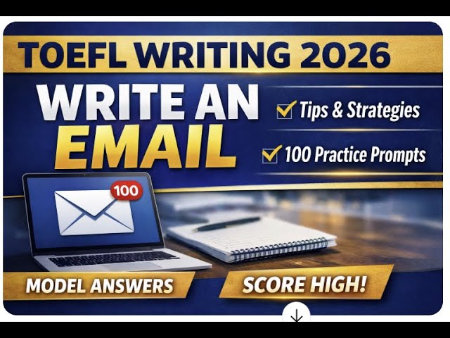 TOEFL Writing 2026: Write an Email Tips & Tricks + 100 Practice Prompts | Task 2 Mastery