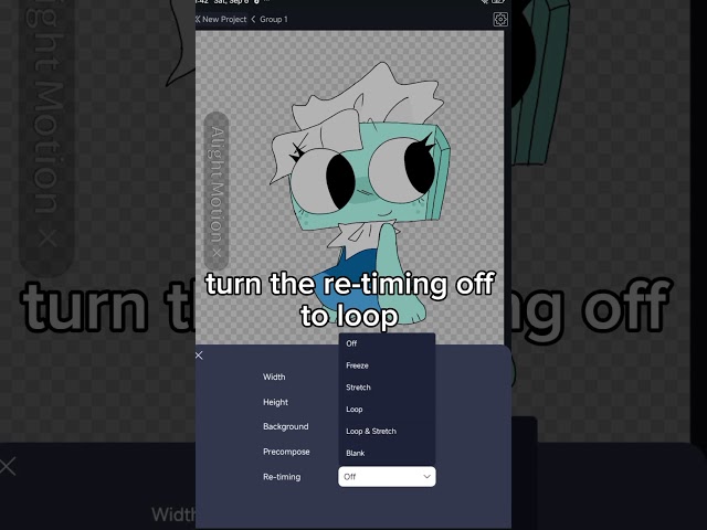 Alight Motion looping tutorial!! | #tutorial #alightmotion #art #shorts #dandysworld #foryou
