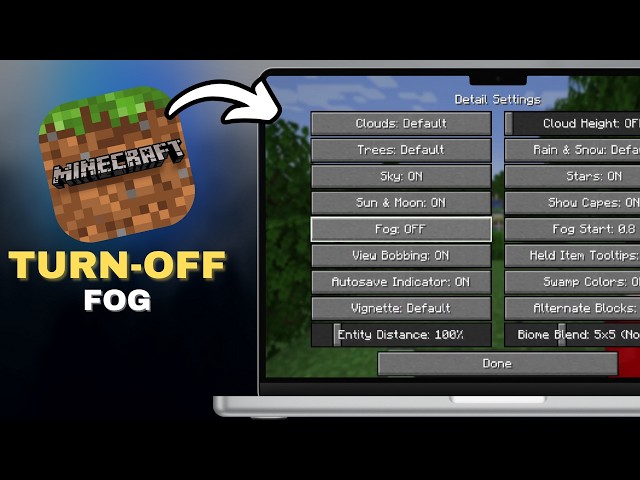 How To Turn Off Fog On Minecraft in SECONDS!