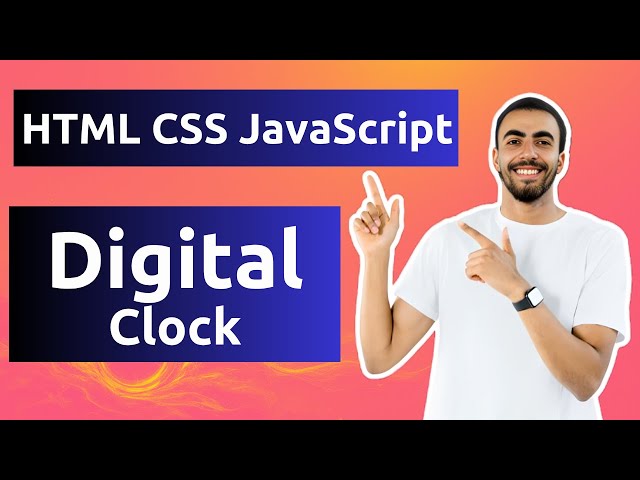 Build a Digital Clock with HTML, CSS & JavaScript | Complete Beginner Tutorial