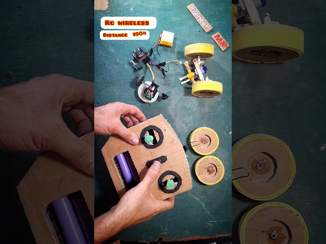 tutorial make remote control wireless with cardboard #rc #diy