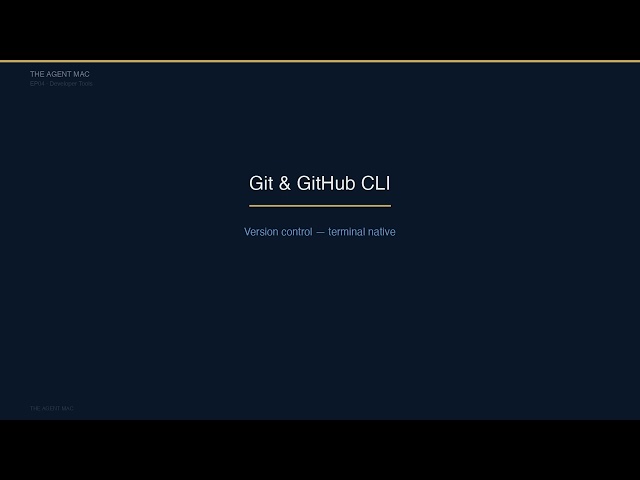 The Agent Mac EP04 — Developer Tools
