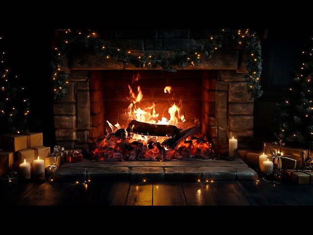 Cozy Fireplace 3 Hrs 🔥 Crackling Fire Atmosphere with Burning Logs [No Music]