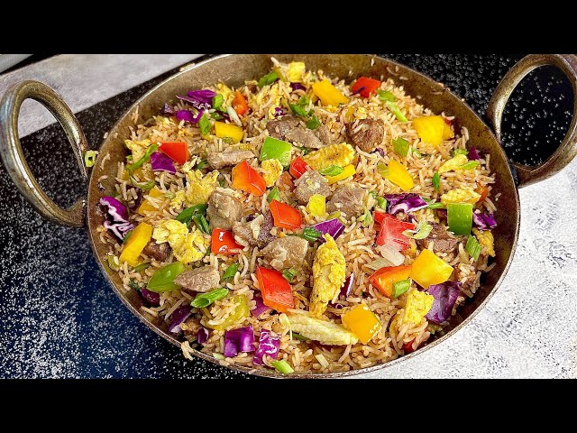 Mutton Fried Rice | Bakra Eid Special | Indo Chinese Fried Rice Recipe | Mutton Rice