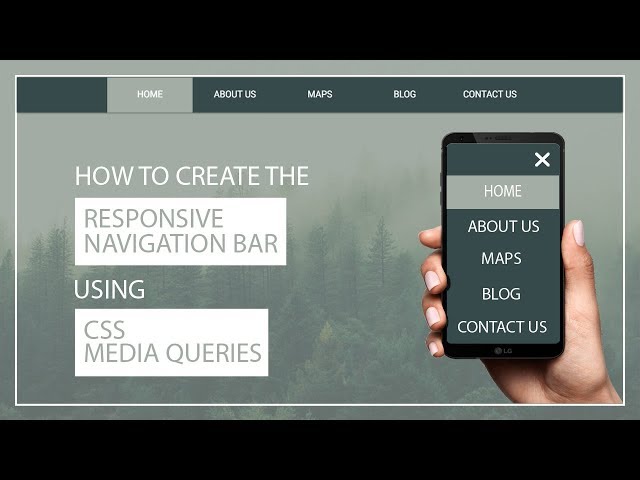 How to create the Responsive Navigation bar Using HTML and CSS -  Responsive Navigation Menu bar