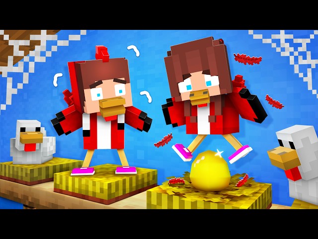 JJ's GIRL Chicken Lays GOLDEN EGGS - Sad Story - Minecraft Animation