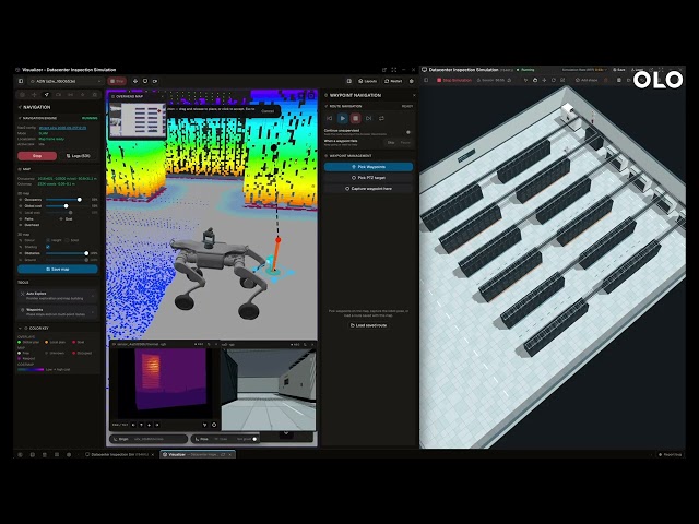 Autonomous Inspection of a Data center in simulation