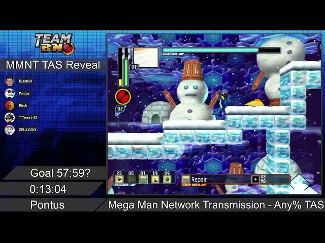Mega Man Network Transmission - TAS by Pontus - Live Reaction Commentary by TeamBN