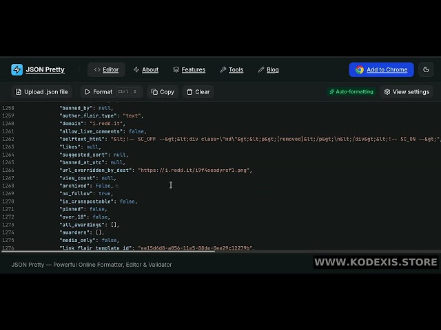 Reddit Scraper API | Export Reddit User Data to JSON | Kodexis.store