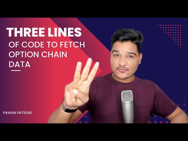 Three lines of python code to fetch option chain data from New NSE website | Education purpose only!