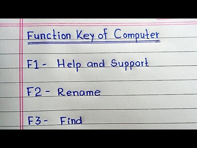 Function Keys of Computer || Use of function key || F1 to F12 Function key || Computer tricks.