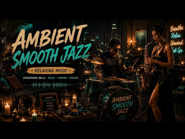 Ambient Smooth Jazz - Peaceful midnight atmosphere sound