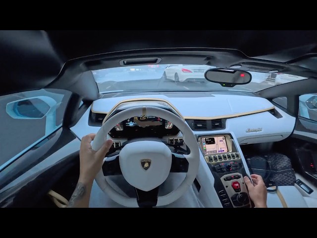 POV Screaming Straight Pipe SVJ Day / Night Drive In Dubai