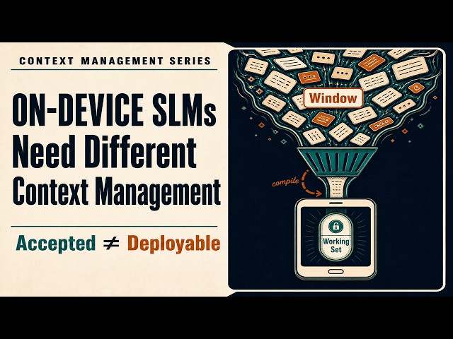 On-Device Small Language Models Need a Different Context Window Management
