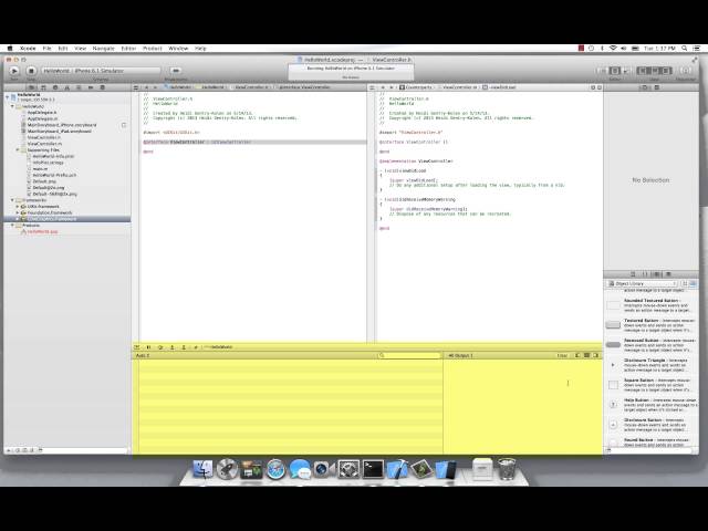 Xcode User Interface Overview