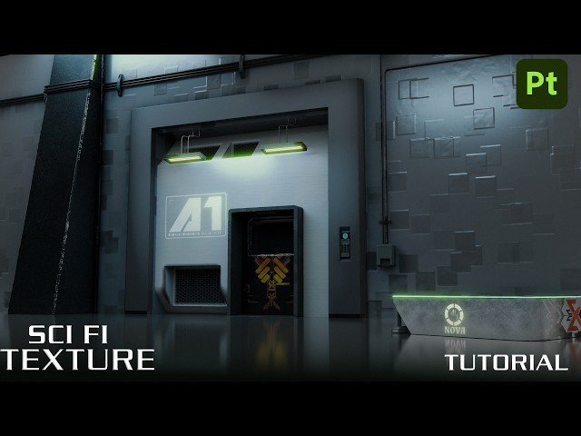 Substance 3D Painter Tutorial | Realistic Sci-Fi Texturing for Game Assets