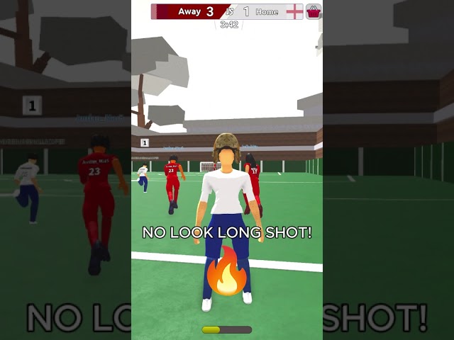 NO LOOK LONG SHOT!  #touchfootball #roblox #realisticstreetsoccer #soccer