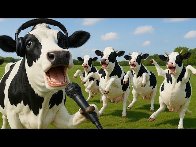 FUNNY COW DANCE 10 │ Cow Song & Cow Videos (Official Moo Video 4K)
