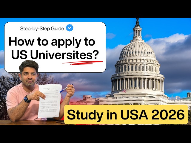 Study in USA 2026 | How to apply for admission to USA universities? | Complete USA VISA Guide 2026