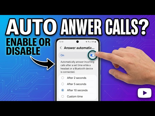 How to Enable or Disable Auto Answer Calls on Android?