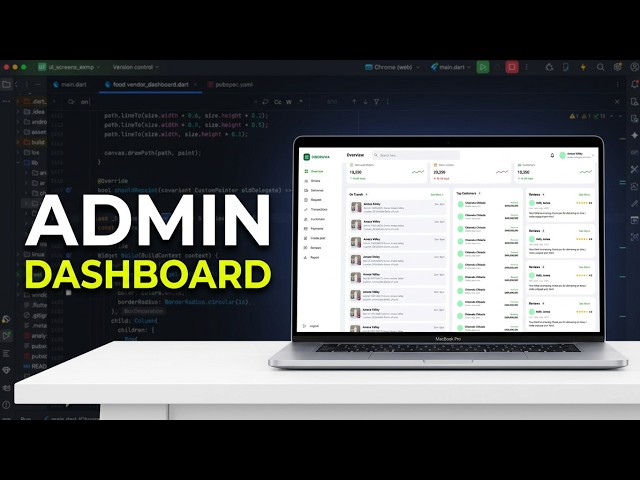 Food Vendor Admin Dashboard in Flutter (Web & Desktop)Amazevalley #growth #socialmediagrowth
