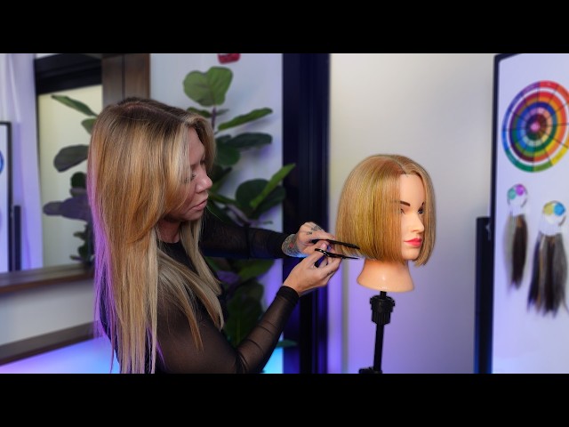 how to cut a blunt one-length haircut | step-by-step tutorial