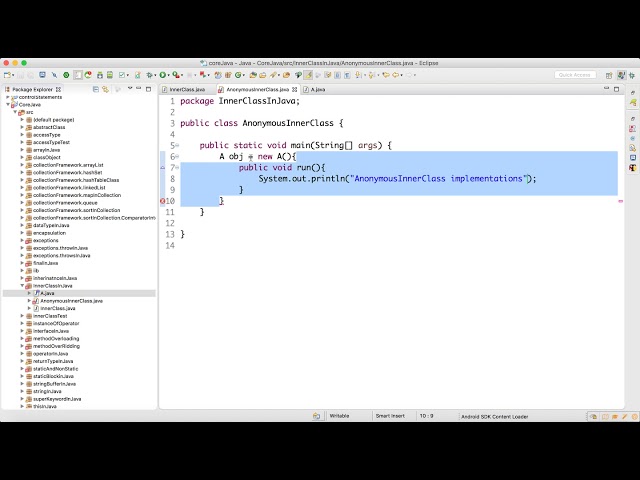 Anonymous Inner Class In Java