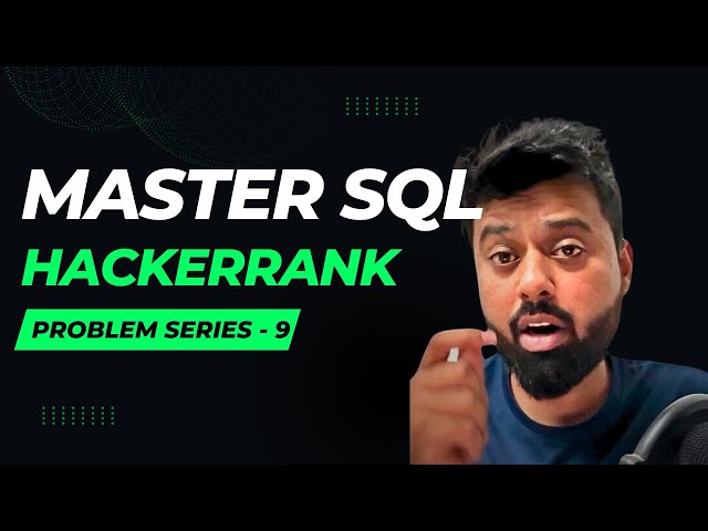 9. Master SQL Basics with HackerRank: Explained Step-by-Step | SQL Tutorial | Part 9
