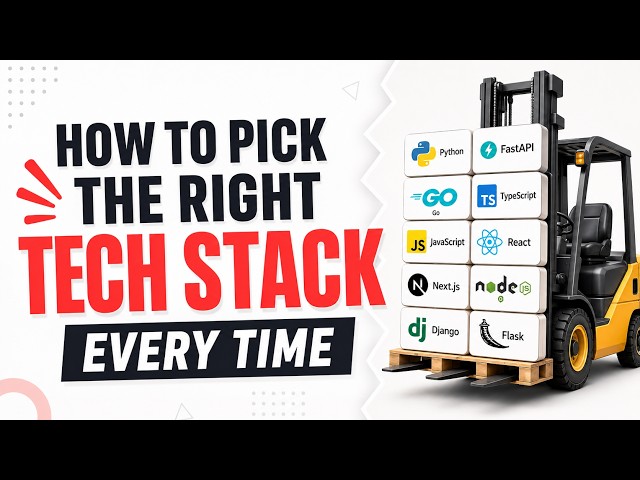 How to pick the right tech stack EVERY time