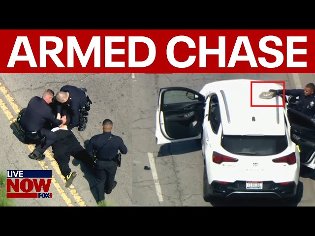 WATCH: Armed & dangerous suspect takes LAPD on high-speed chase