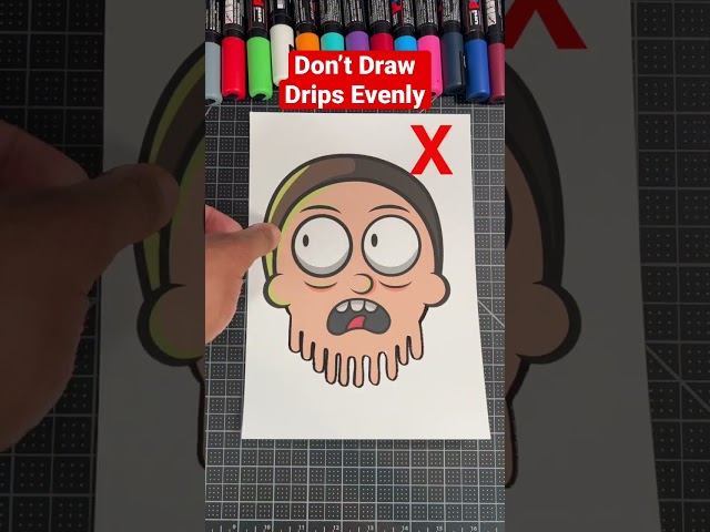 Never Draw The Drip Effect This Way! 😡 #art #drawing #shorts