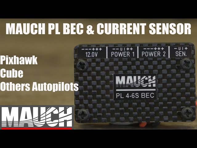 MAUCH PL Series BEC & Current Sensor for Pixhawk & Cube Autopilots
