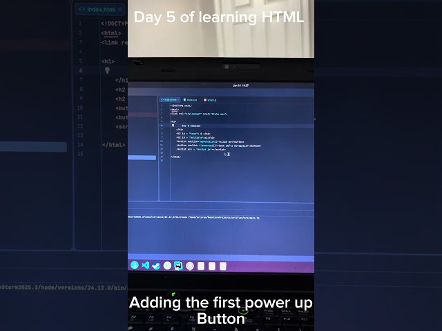 Day 5 of learning HTML #html #youtubeshorts #javascript #programming #coding