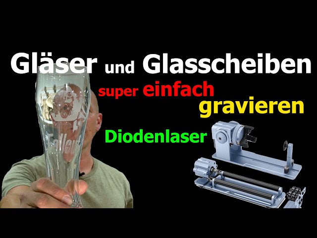Engraving glasses and glass panes - diode laser