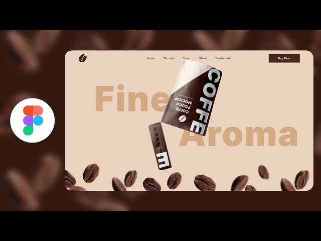 Figma Animation Tutorial ☕ | Coffee Website UI with Smart Animate