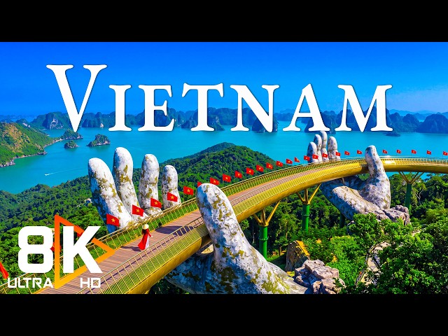 Vietnam 8K UHD 🇻🇳 | Southeast Asia’s Hidden Gem | Ha Long Bay, Rice Terraces & Tropical Landscapes