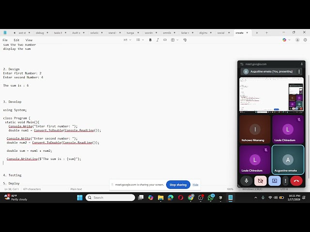 Addition Calculator in C#