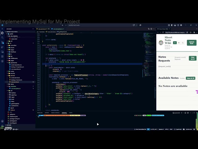 🔴 Live :: Coding my own hobby project | Typescript