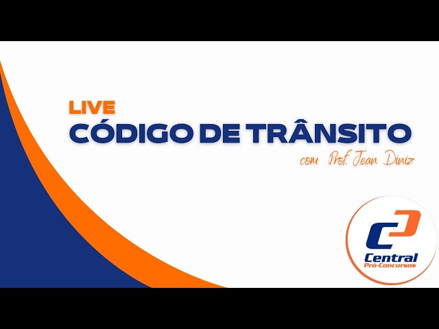Aula de código de trânsito Parte 1 - Turma STTP - Professor Jean Diniz