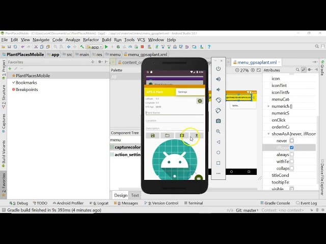 Add a Menu to an Android application with XML