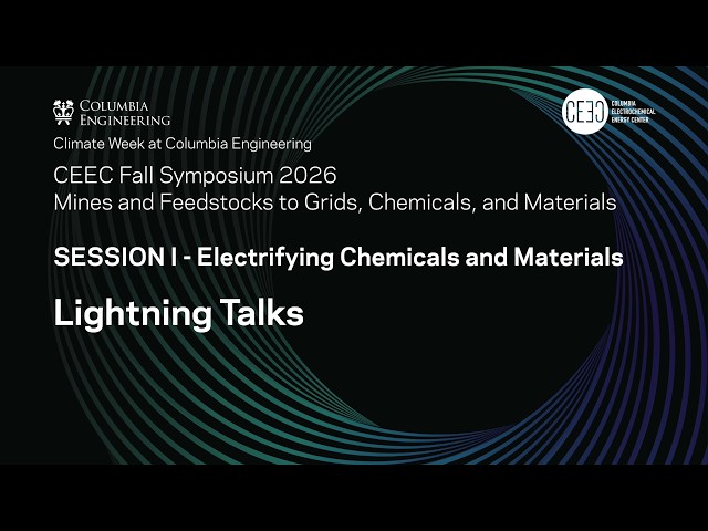 CEEC Symposium: Electrifying Chemicals and Materials