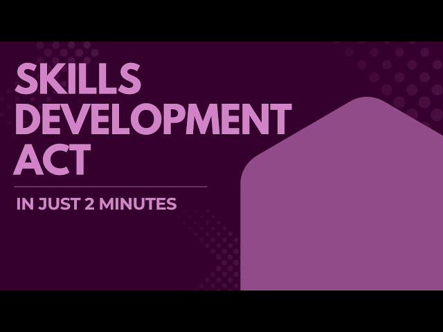 Skills Development Act Explained in 2 Minutes | Business Studies