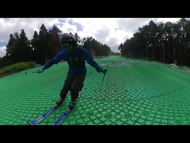 SUMMER SKI | ふじてんAug01.2021 |  4K 360° movie | EDM | Music at Work | SnowBoard | JAPAN