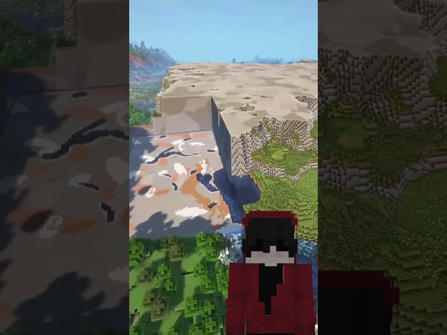 EASY MINECRAFT MOUNTAIN #sanielgames #minecraft #tutorial #humor #construction