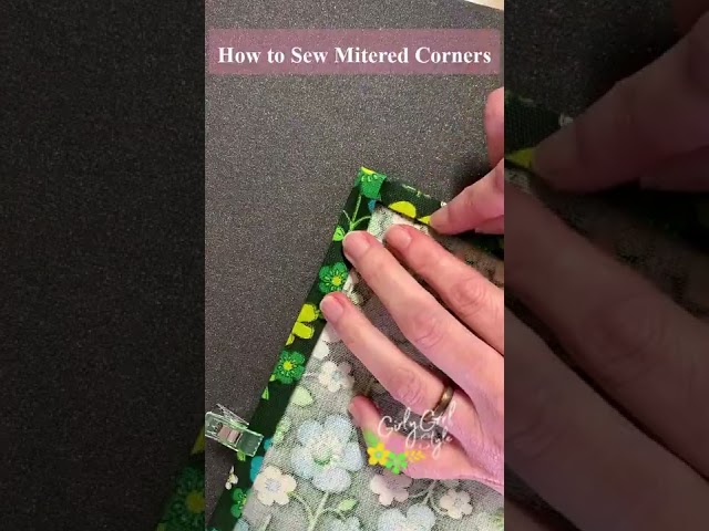 How to Sew Perfectly Mitered Corners #miteredcorners  #sewingtips