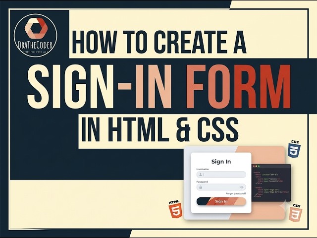 Full Sign Up Form In HTML & CSS |  How To Create A Full Sign Up Form In HTML & CSS