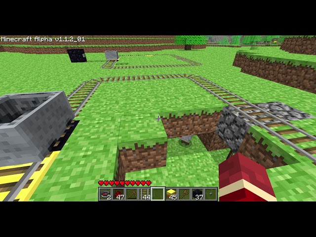 Minecarts Fully Working in Minecraft Alpha 1.1.2 Multiplayer with CraftBook (2026)